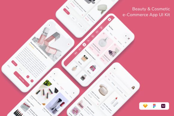 Download Beauty &amp; Cosmetic E-Commerce UI Kit - Beauty Collection