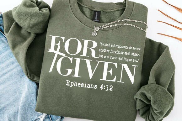 Download Forgiven Ephesians 4:32 Christian TShirt - Premium Resources